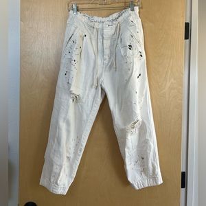 Free People splatter paint pants
